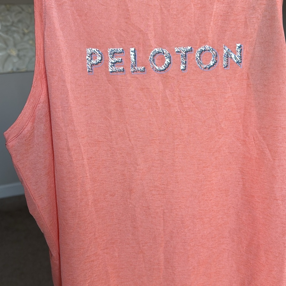 Peloton Women's Coral Muscle Tee - Picture 8 of 8